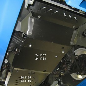 Unterfahrschutz Getriebe und Verteilergetriebe 3mm Stahl Toyota Hilux 2006 bis 2012 5.jpg